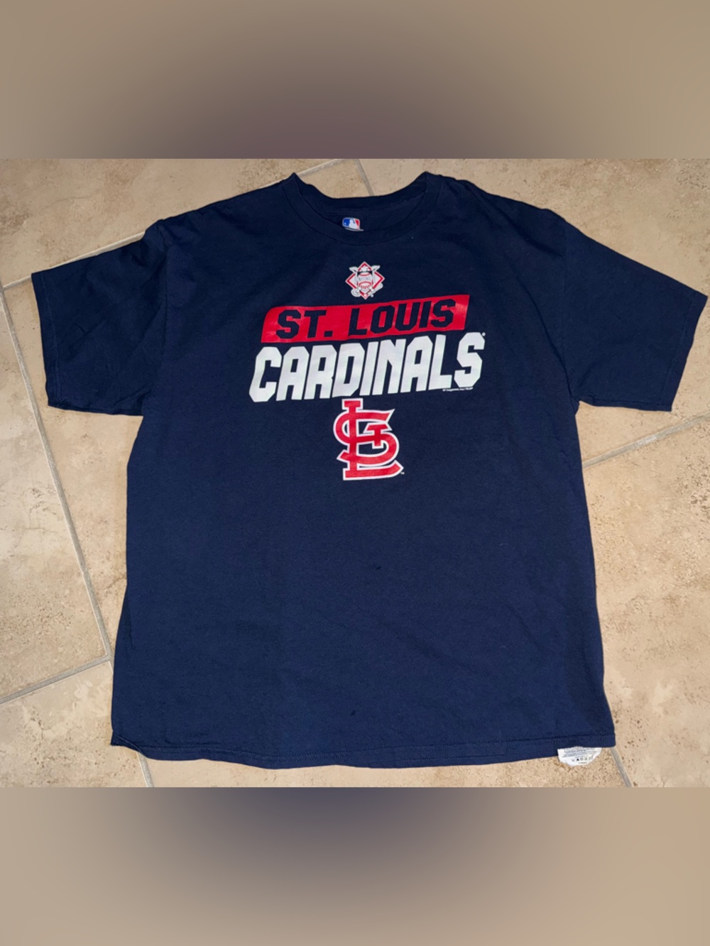 Genuine Merchandise Navy MLB Logo Tee